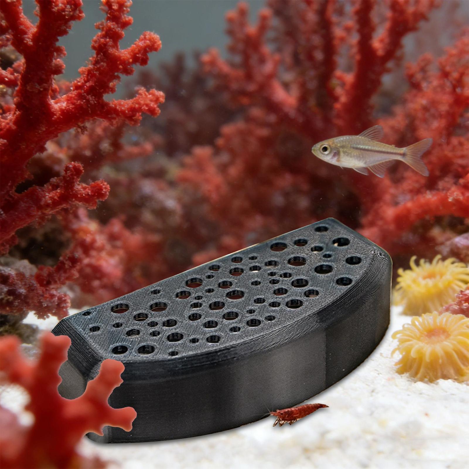Aquarium Fish Zone - 水生ペット用休憩飾り物、多穴繁殖シェルター、淡水エビやベタ魚の水槽に安全な活動エリアを提供します