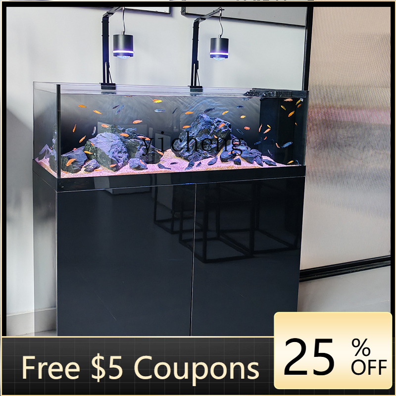 Wild Aquarium Fish - ABB ネイティブワイルドストリームタンク サンフ シクリッド魚水槽 リビングルーム ウルトラホワイトボトムフィルター水槽