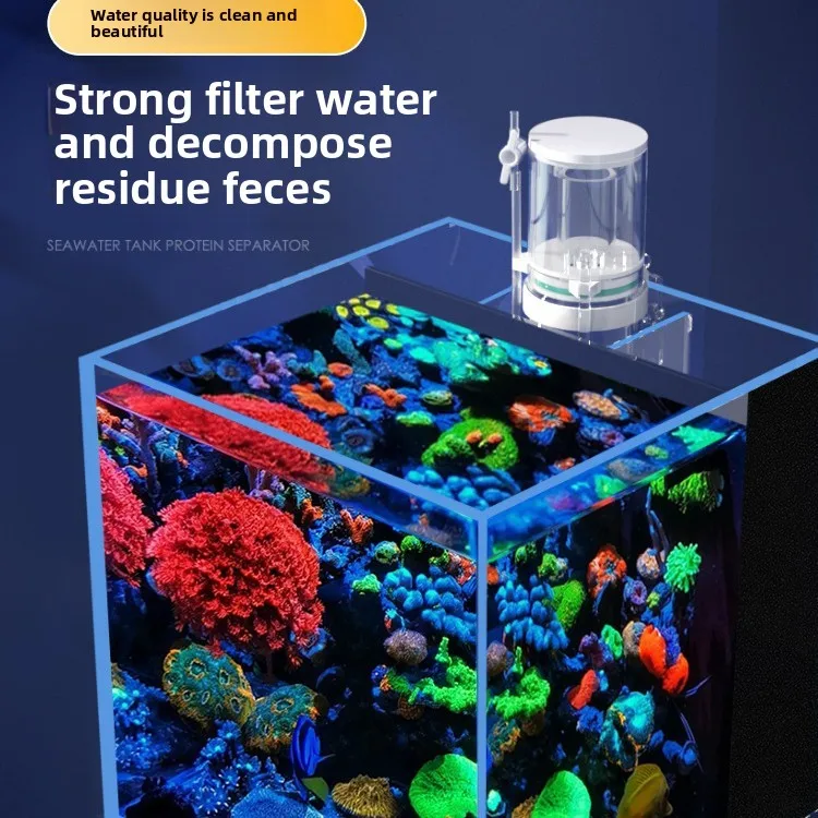 Protein Skimmer Reef - 110V-240V対応 新型ミニ水槽プロテインセパレーター 海水サンゴフィルター 魚タンク内蔵ミニフィルタースキマー
