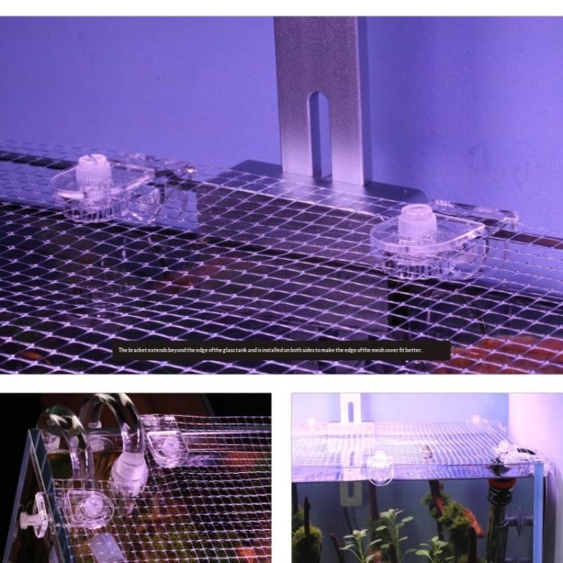 Aquarium Fish Escape - 1 個の抗脱出魚タンクネット信頼性の高い水槽ガードはペットの飛び跳ねを防ぎます