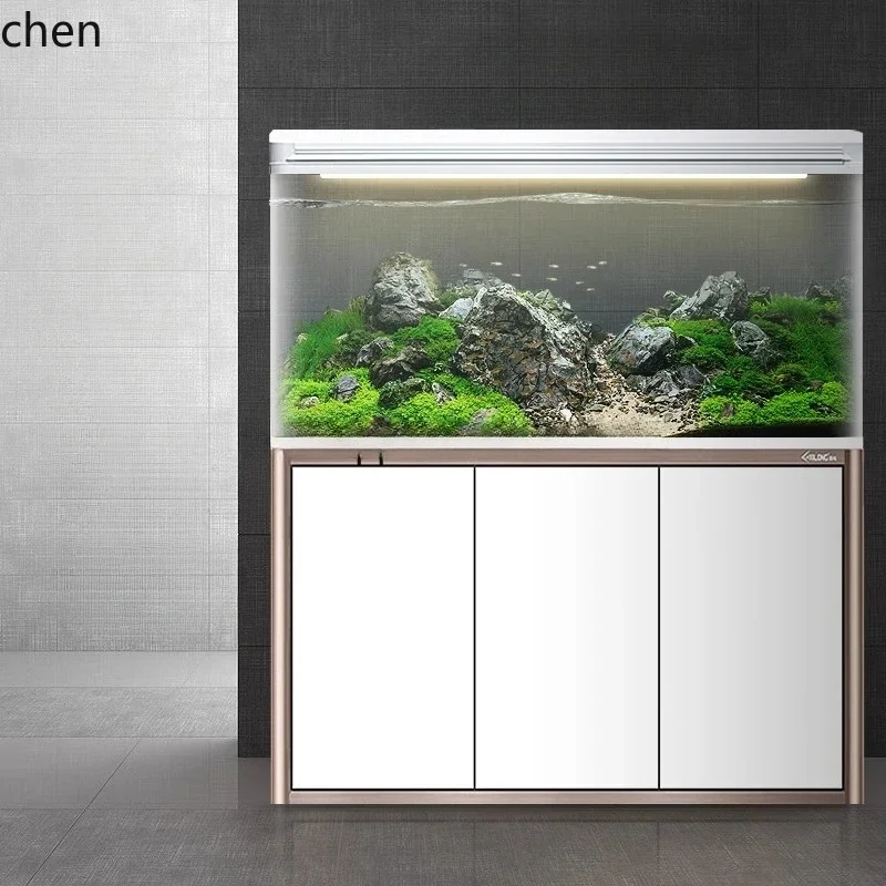 Aquarium Xilong - T6- リビングルーム用魚水槽 シーロン ノンウォーター大型水槽 超白ガラス 水景生態金魚水槽