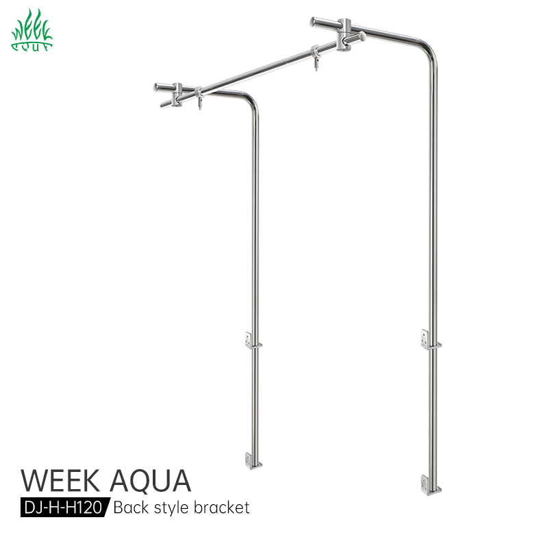 Aquarium Fish Light - WEEKAQUA DJ-H-H120 プロ仕様ステンレス製水槽ランプハンガー 4フィート水槽タンク 魚タンク照明ブラケット