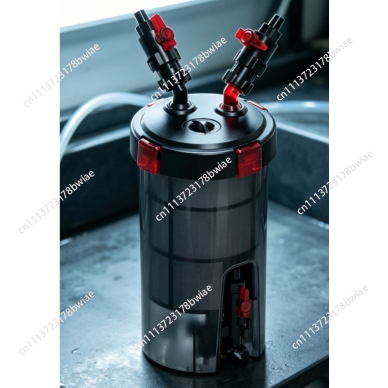 Fish Tank Filter - 水槽プレフィルターバレルサイレントノンパワーフィルター外部3-in-1浄水サイクルバレル（魚タンク、池用）
