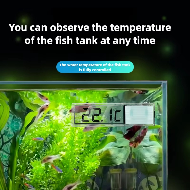 デジタル電子 3D 水族館温度計水槽温度計プラスチック金属ゴ - Aquarium Fish Goldfish のレビューと価格