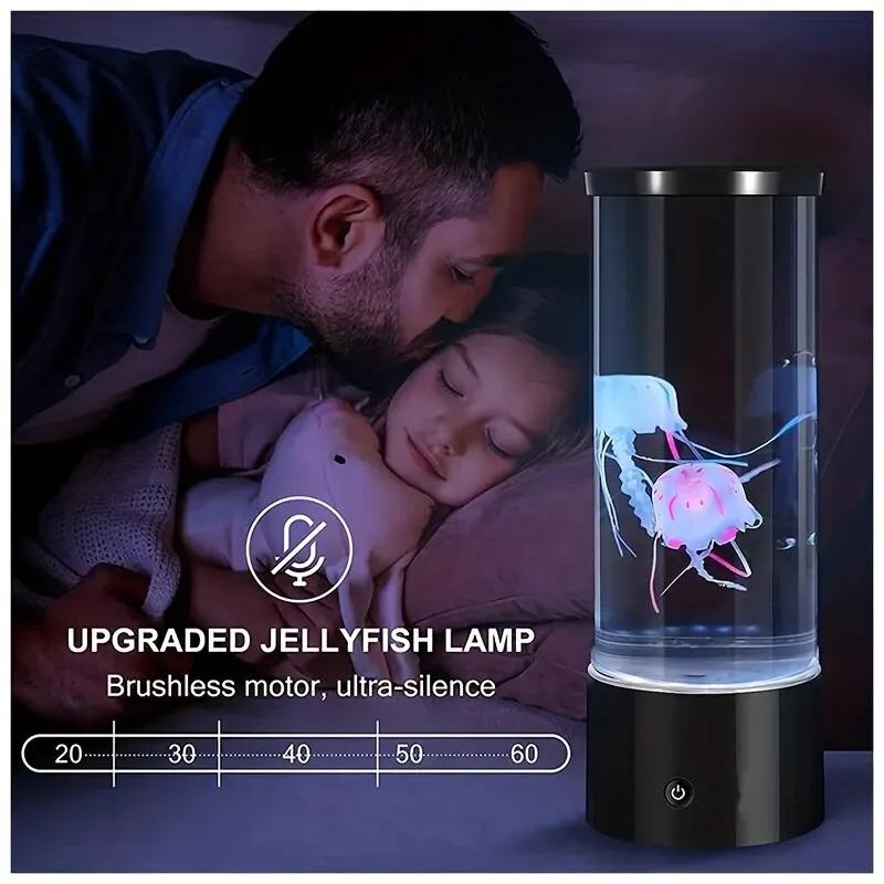 クラゲランプ LED リモコン変色水族館ライト 8 色ホーム - Aquarium Fish Discus のレビューと価格