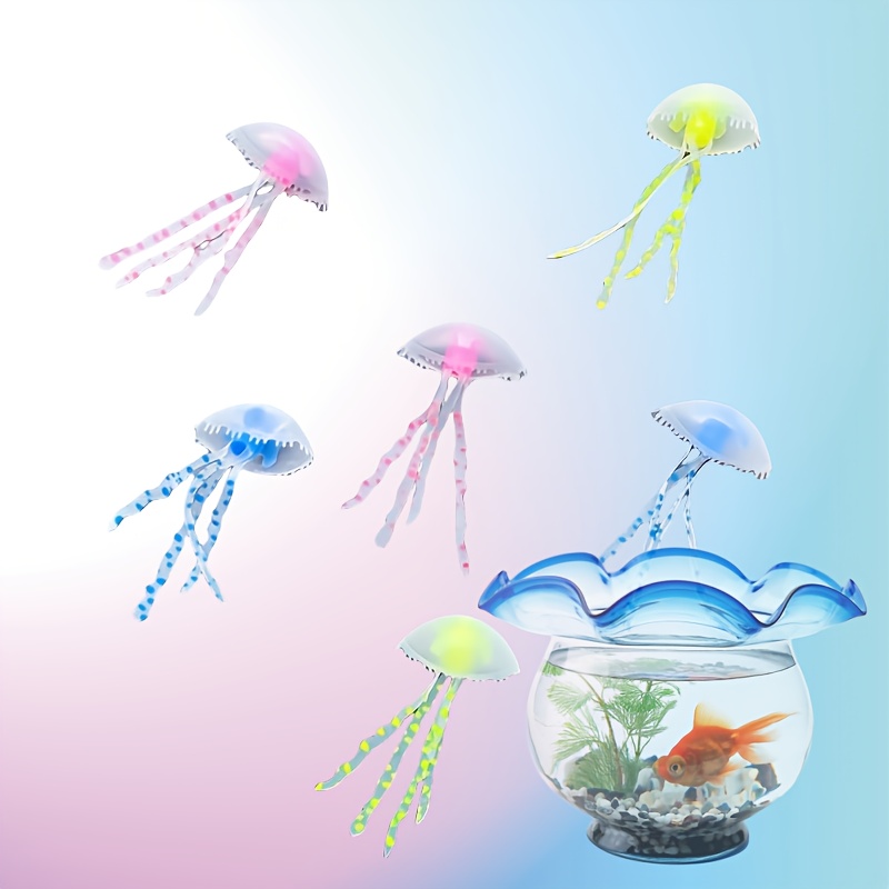 3/5個入り光るクラゲ水槽飾り、マルチカラーの浮遊オーナメン - Aquarium Fish Discus のレビューと価格