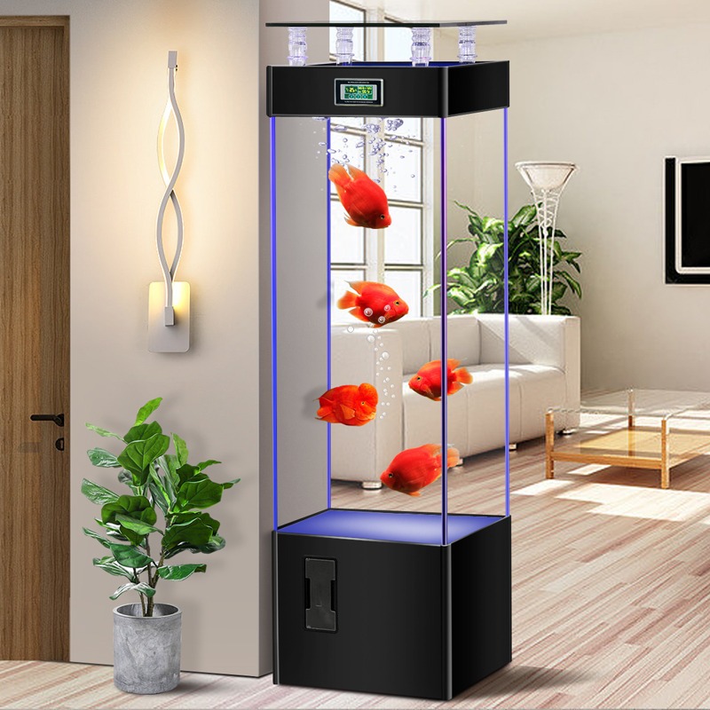 超透明ガラス製水槽、水換え不要、エコ水槽、中・小型リビングル - Aquarium Fish Goldfish のレビューと価格