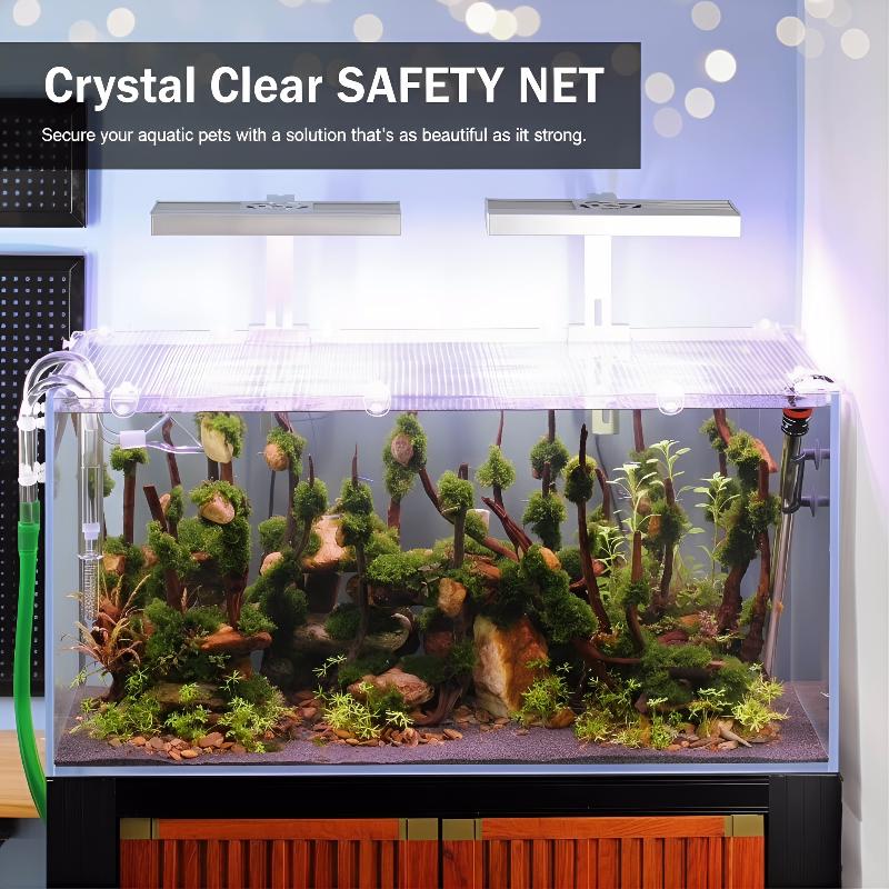 1 個の抗脱出魚タンクネット信頼性の高い水槽ガードはペットの - Aquarium Fish Escape のレビューと価格