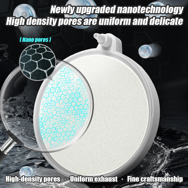 ナノエアストーン酸素ディスク、水槽用静音バブルディフューザー - Aquarium Fish Discus のレビューと価格