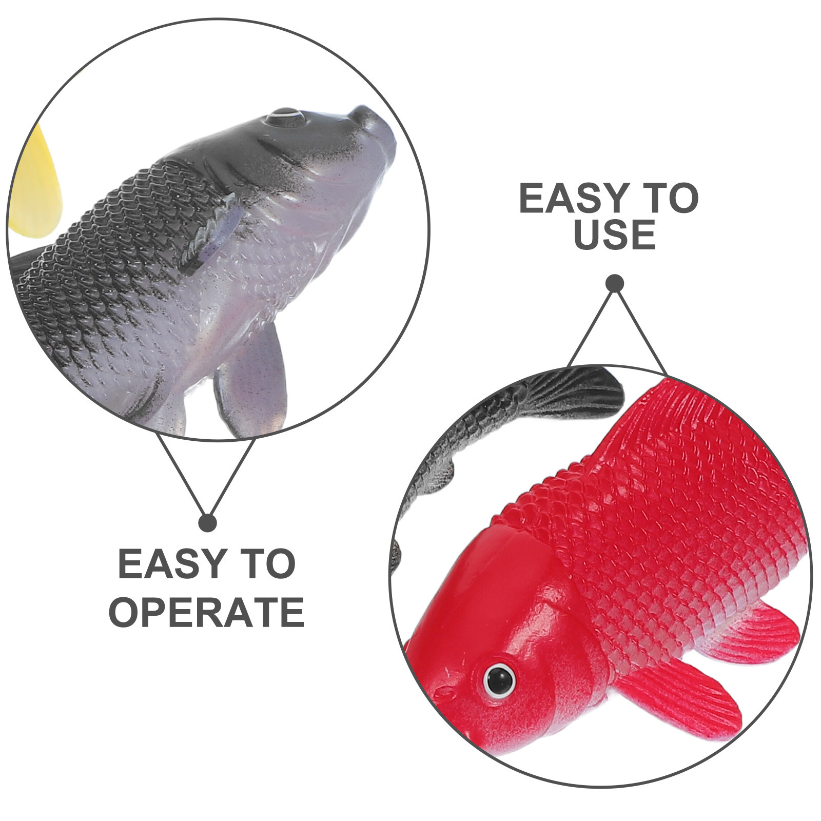 3 個の魚工芸品おもちゃリアルなプラスチック魚の置物人工水槽 - Aquarium Fish Goldfish のレビューと価格