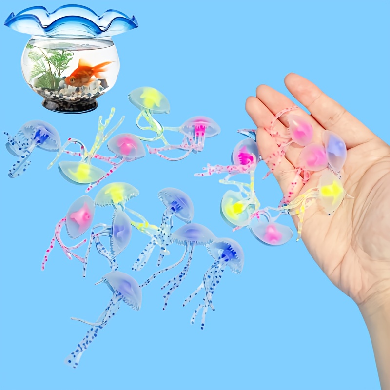 発光シミュレーションクラゲ 2個入り ランダムカラー 浮遊水 - Aquarium Fish Discus のレビューと価格