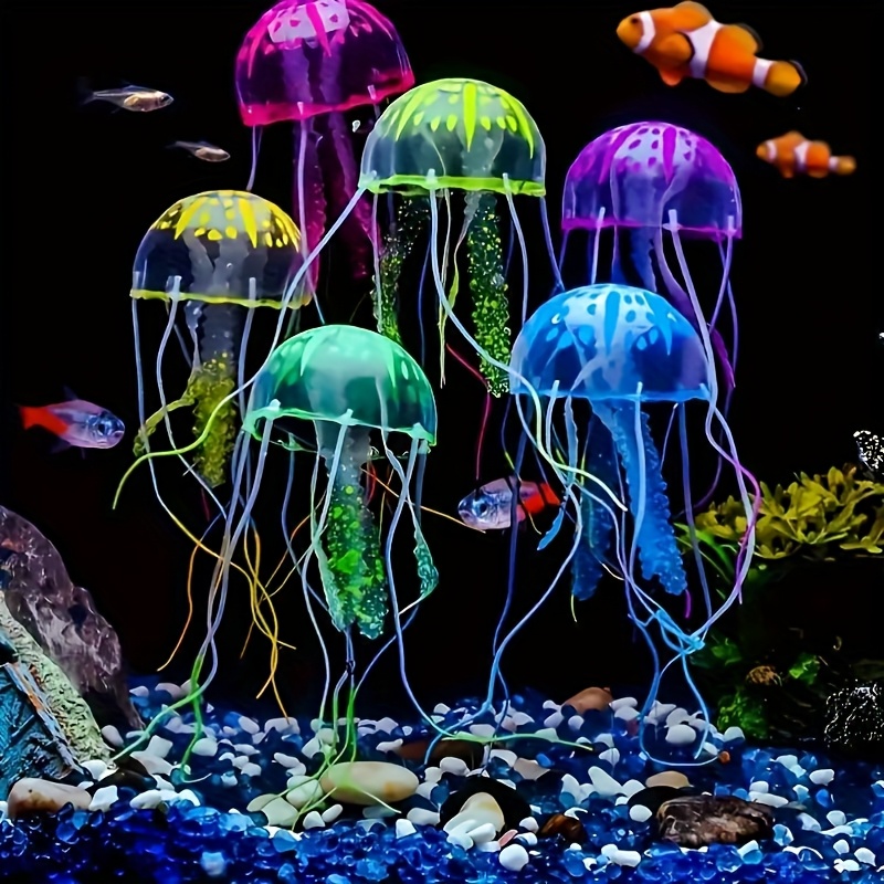 発光シミュレーションクラゲ 2個入り ランダムカラー 浮遊水 - Aquarium Fish Discus のレビューと価格