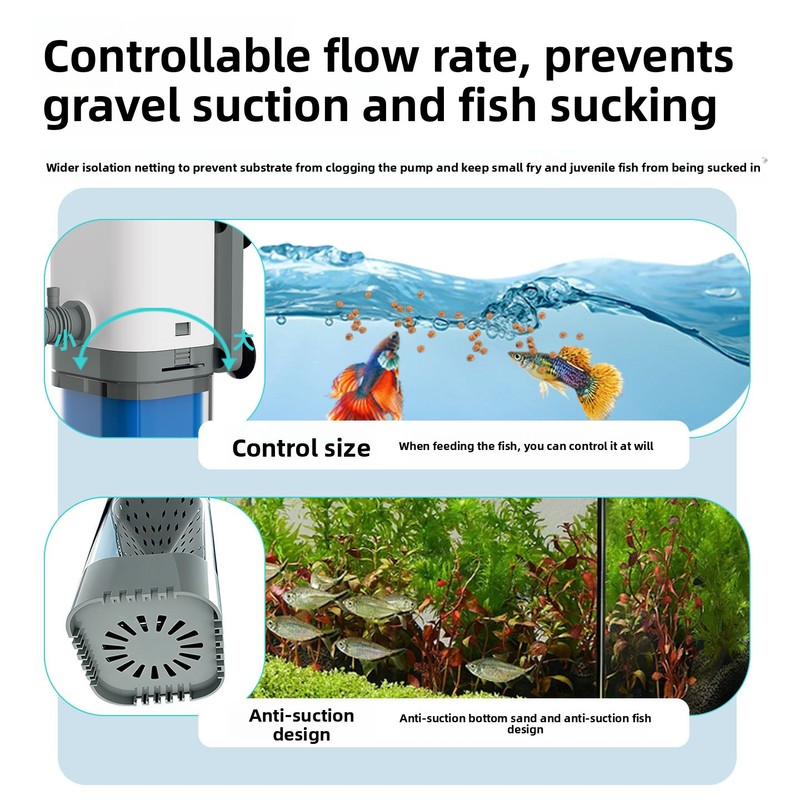 内蔵型水槽フィルター – 金魚用の吸引、酸素ポンプ、循環、波 - Aquarium Fish Goldfish のレビューと価格