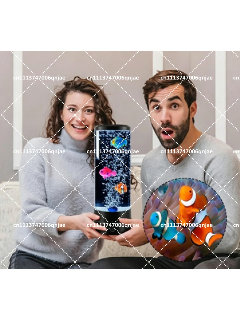 シミュレーションLED電子魚タンク水槽、色が変わるバブルフィ - Aquarium Fish Light のレビューと価格