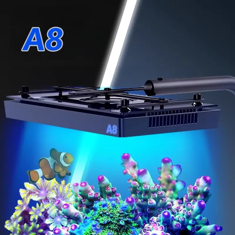 A8SE II Max Blue 240W WiFiアプリ制 - Aquarium Fish Light のレビューと価格